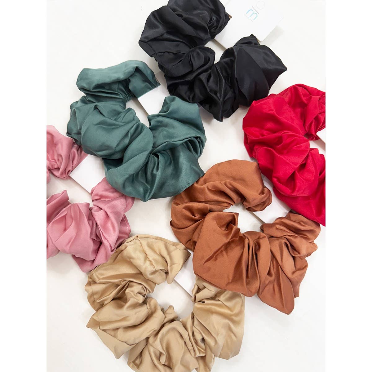 Matte Satin Fabric Hair Scrunchie