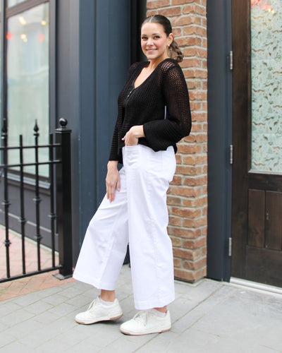 Cropped Patch Pocket Pant
