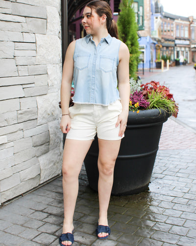 Bluetiful Sleeveless Denim Shirt
