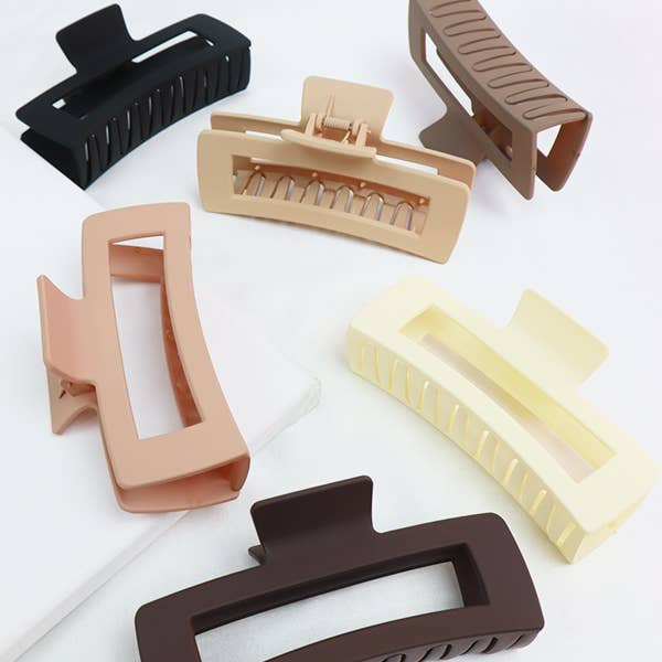 Neutral Jumbo Rectangle Hair Claw