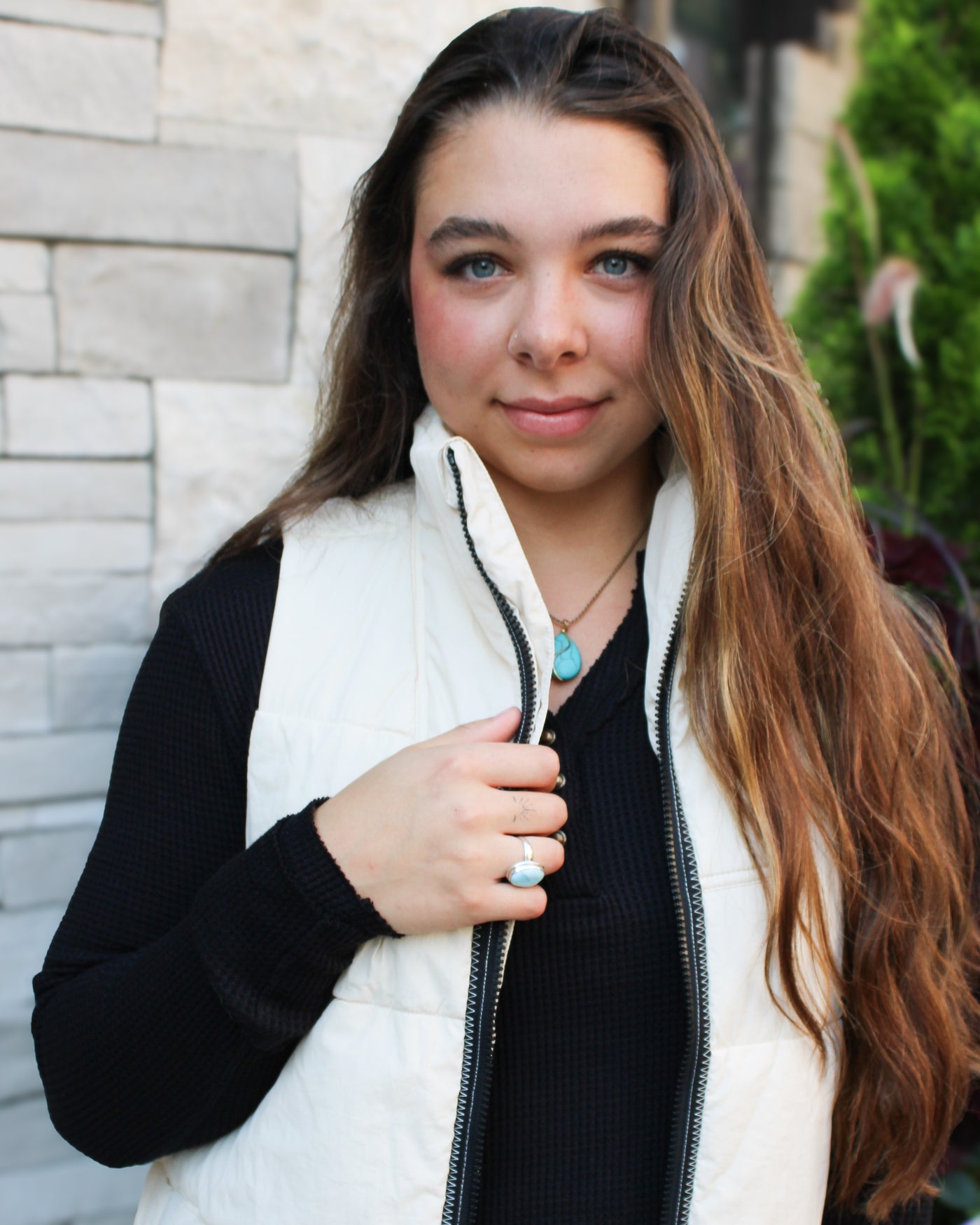 Zip Front Quilted Vest