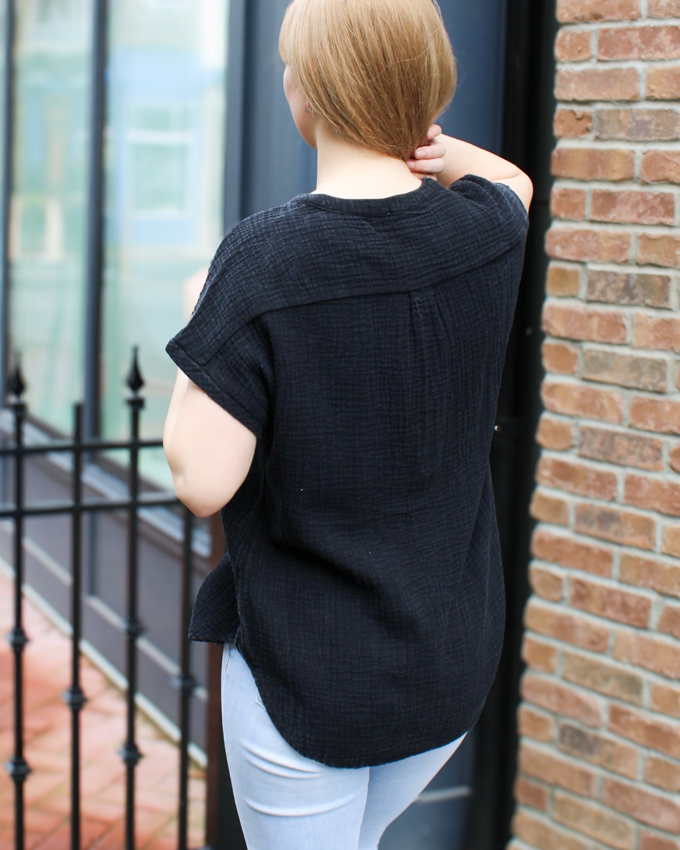 Cap Sleeve Soft Blouse