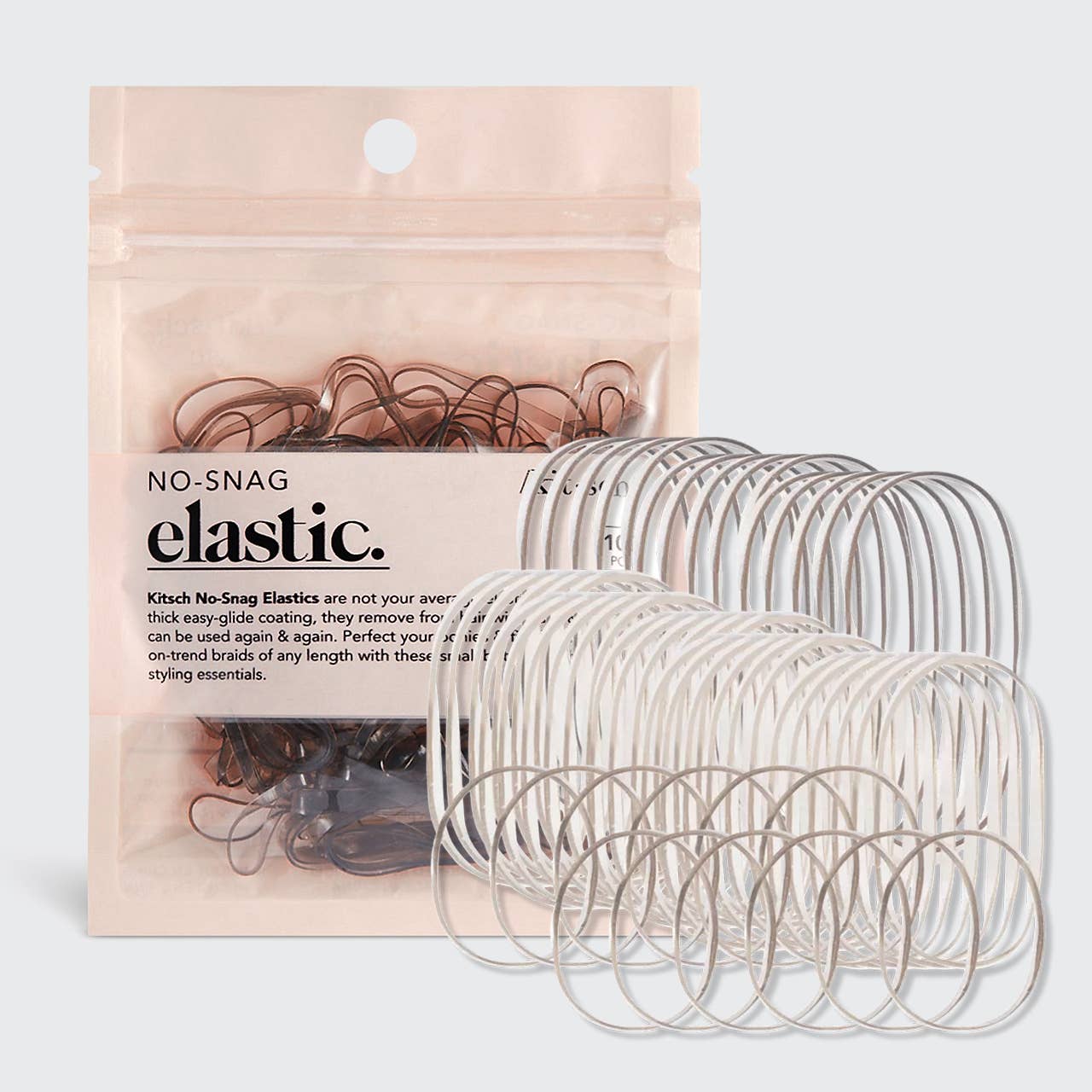 No Snag Hair Elastic - 100pc