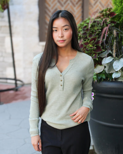 Henley Top with Buttons