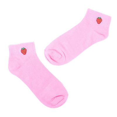Ladies Ribbed Low Cut Cute Socks