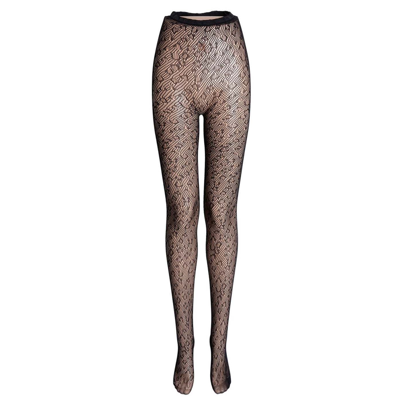 Leopard Fishnet Stockings
