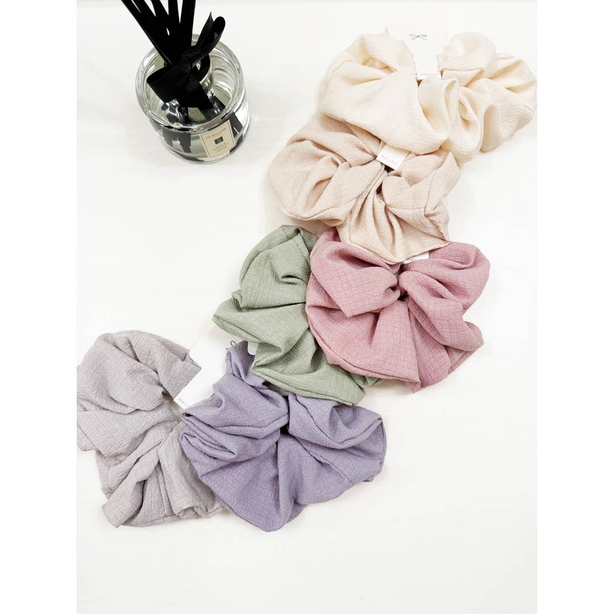 Soft Tone Textured Scrunchie