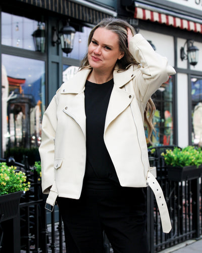 Paulina Oversized Biker Jacket