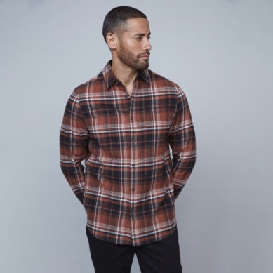 Plaid Button-Up Shirt