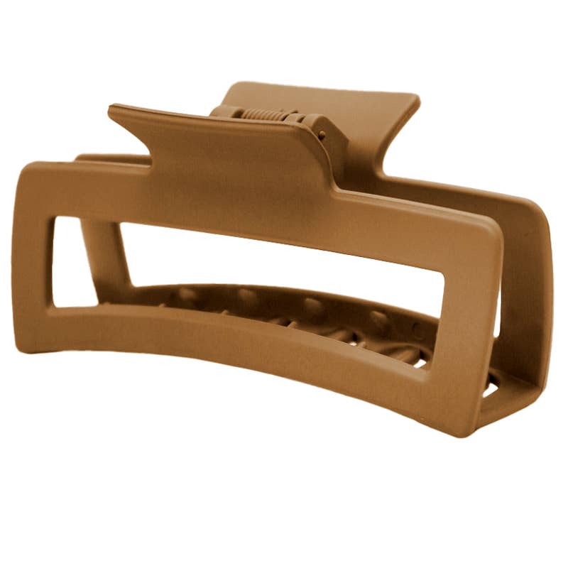 Wide Block Hollow Hair Claw