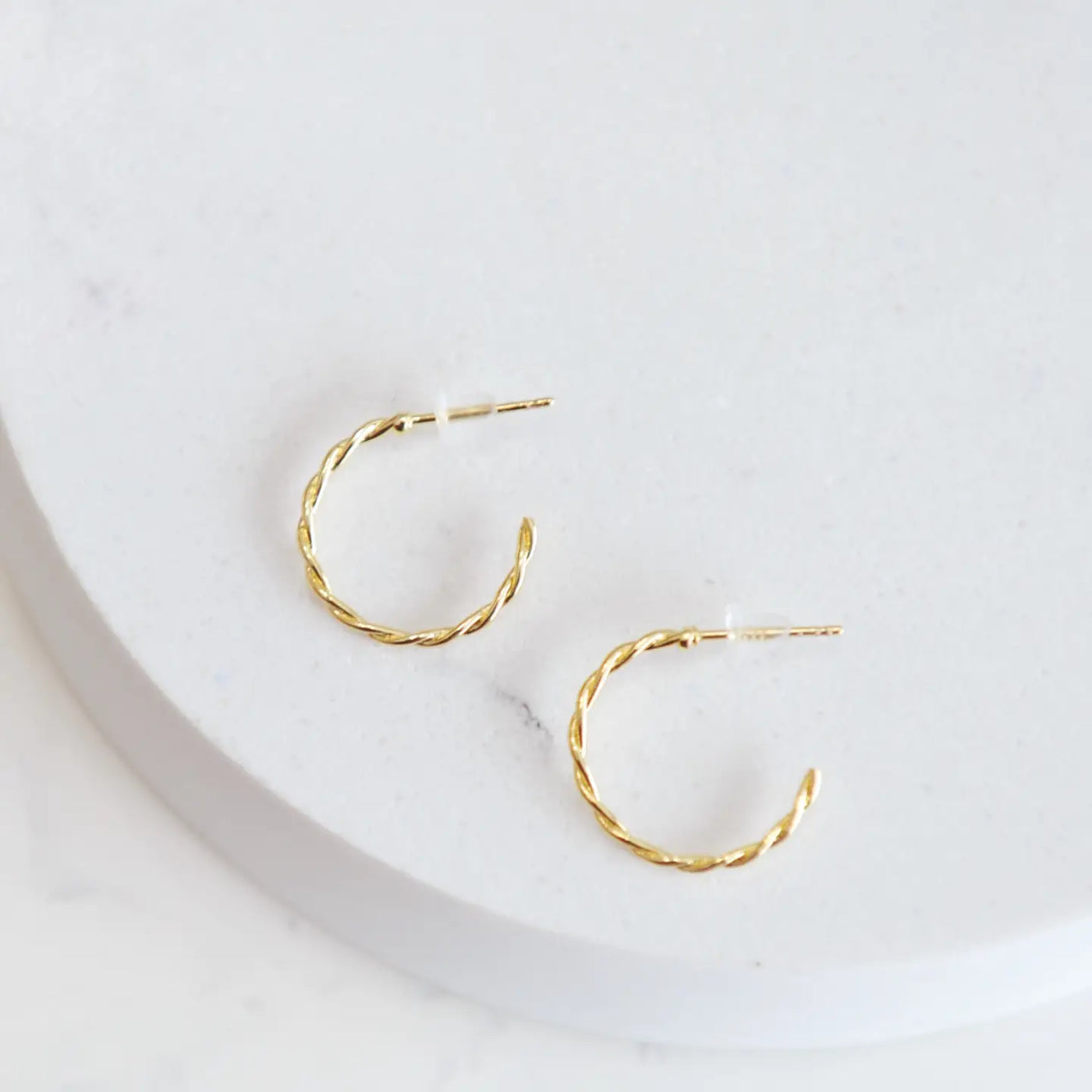 Willow Twist Hoop Earrings