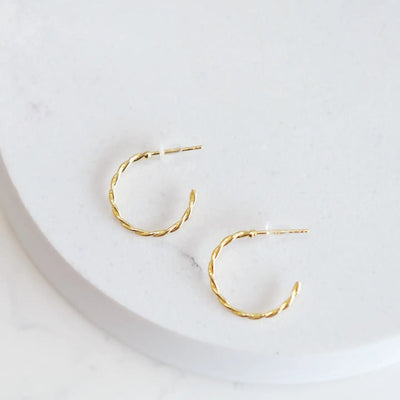 Willow Twist Hoop Earrings