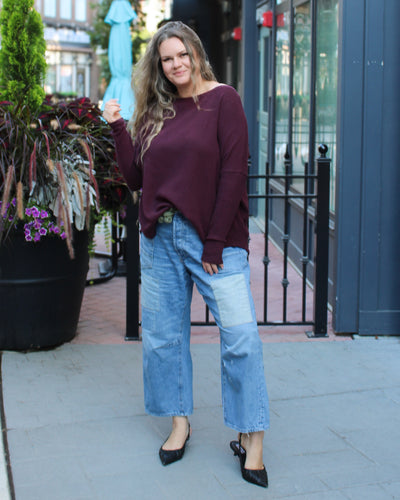 Latte Blues Thermal Top