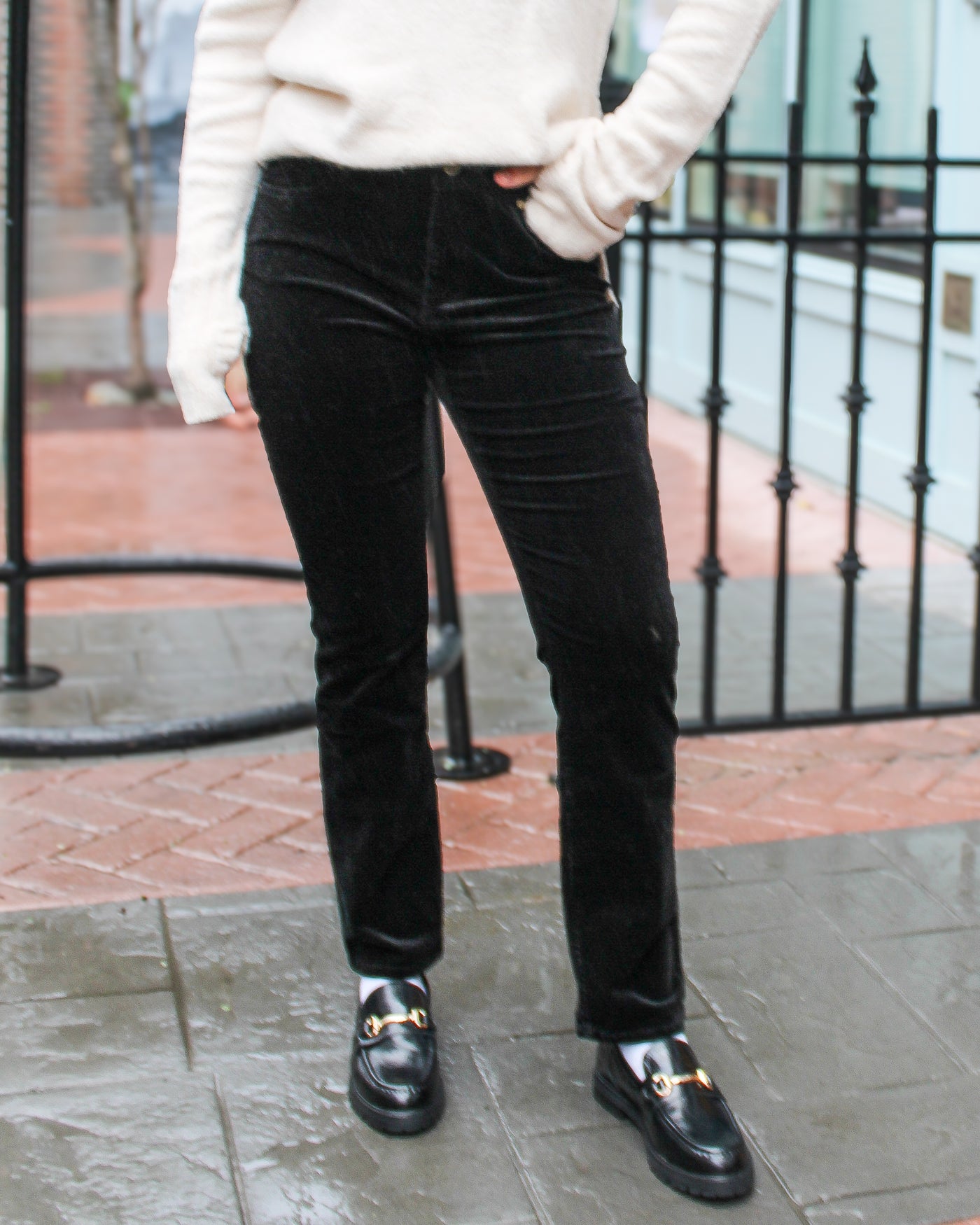 Fly Front Corduroy Pant