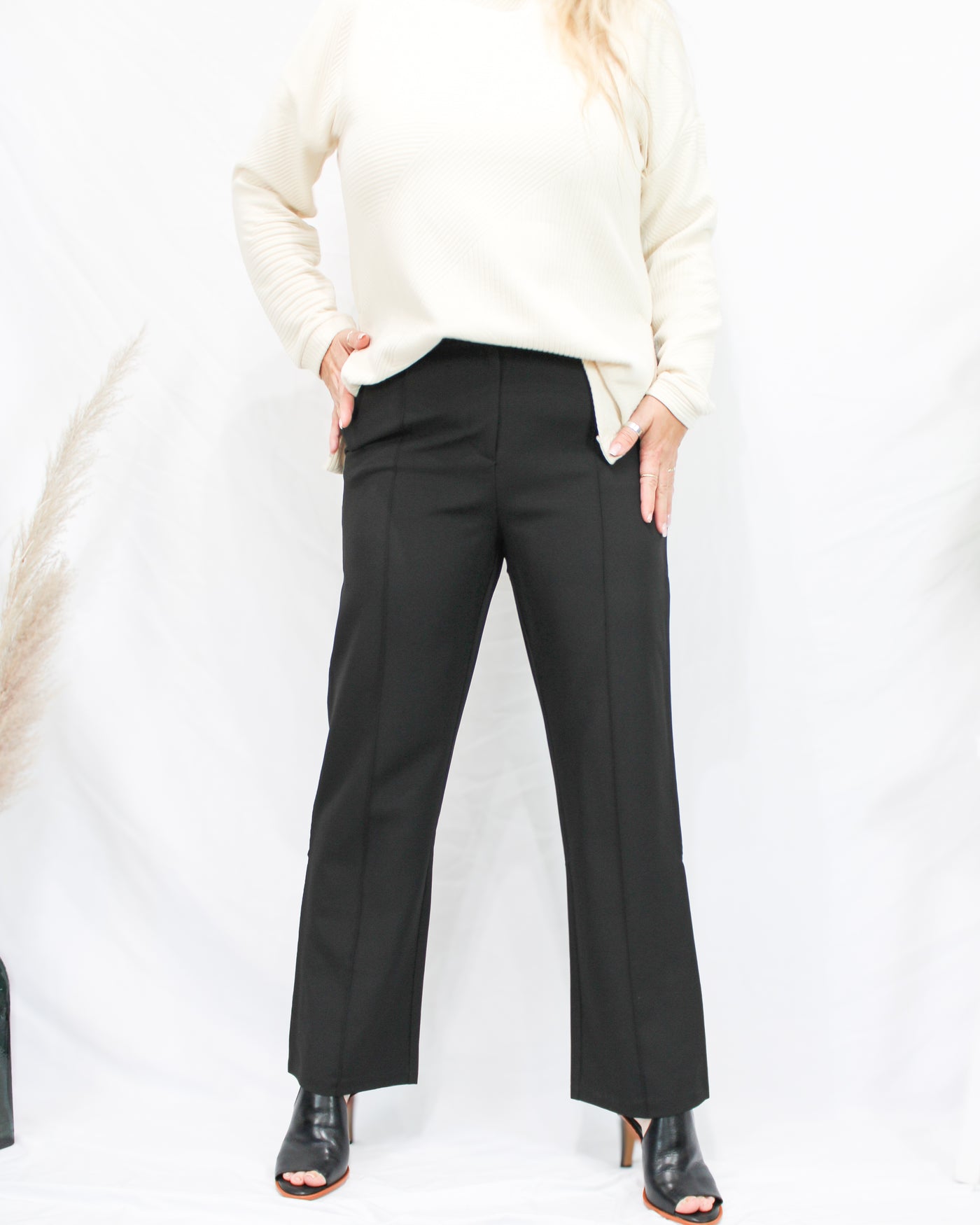 Trouser with Pin Tucks