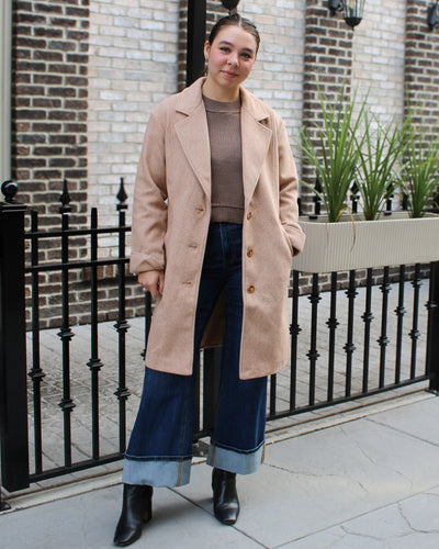 Button Front Car Coat