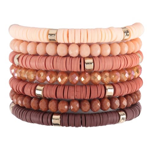 Mixed Media Multi Line Bead Bracelet