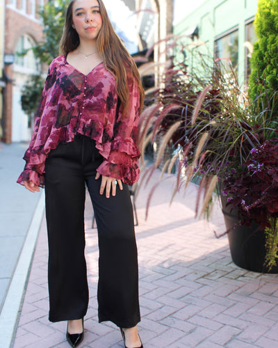 Merry Satin Drawstring Pant