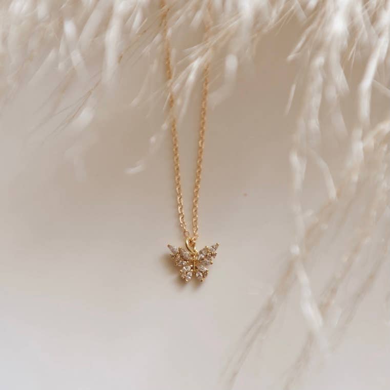 Butterfly Crystal Necklace