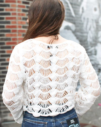 Maura Crochet Pullover