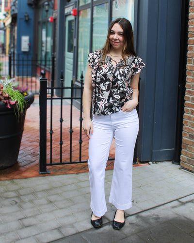 Comfort Stretch Wide Leg Pants