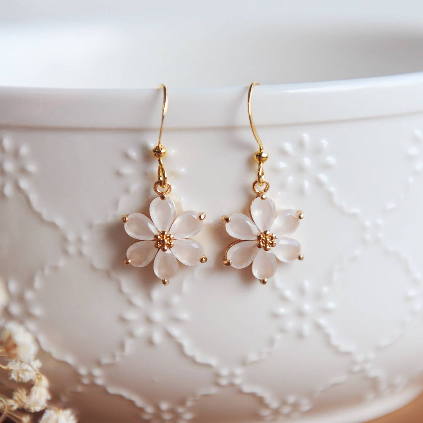 Charlotte Flower Dangle Earrings