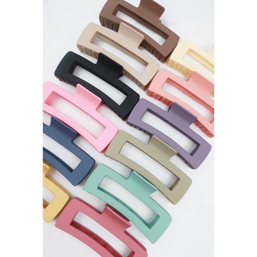 Jumbo Matte Rectangle Hair Claw