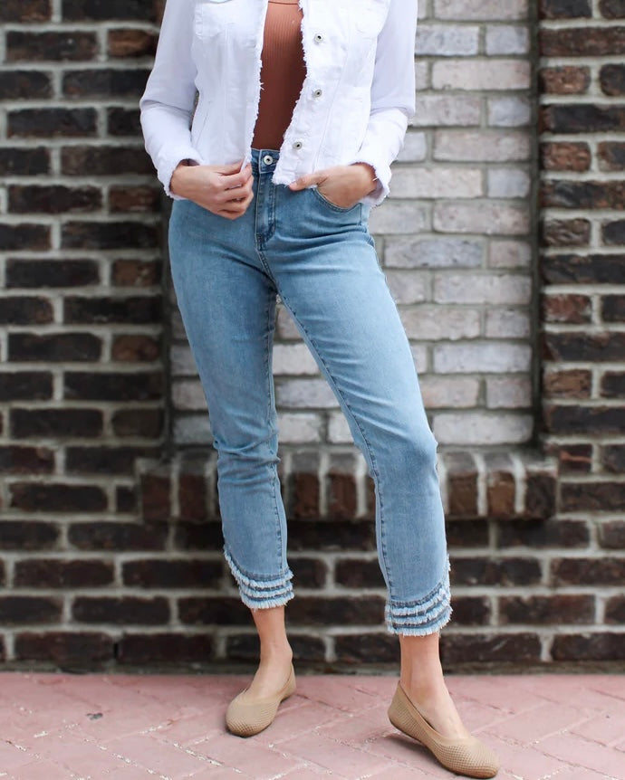 Frayed Hem Jeans