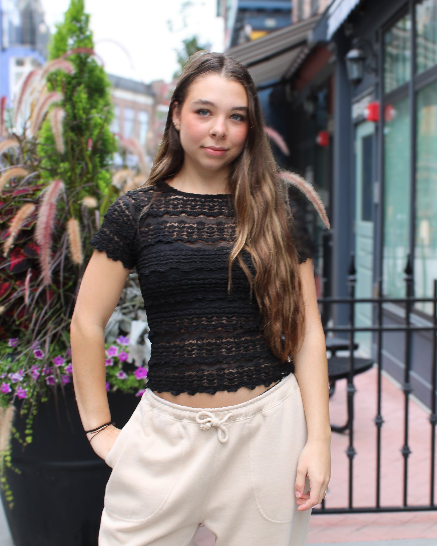 Angelina Lace Tee