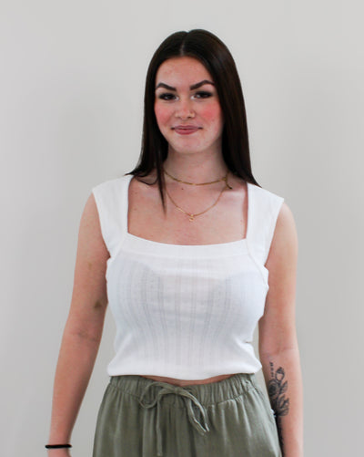 Skina Square Sleeveless Top