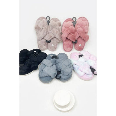 Two Tone Open Toe Slippers