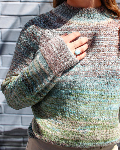Aquahaze Mockneck Sweater