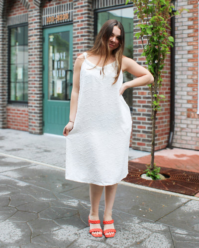 Lined Pleat Dress