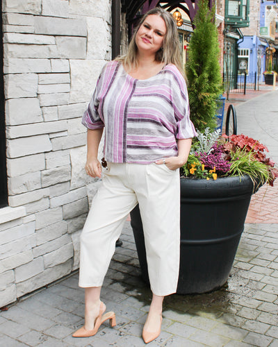 Audrey Cropped Barrel Jeans