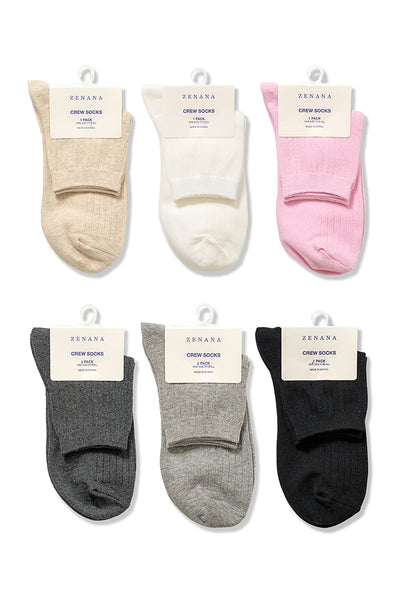 Cotton Crew Socks