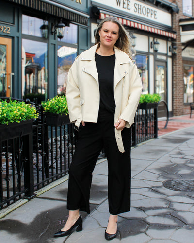 Paulina Oversized Biker Jacket
