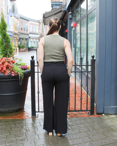 Teddy Ruched Waistband Pants