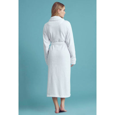 Plush Shawl Collar Bath Robe