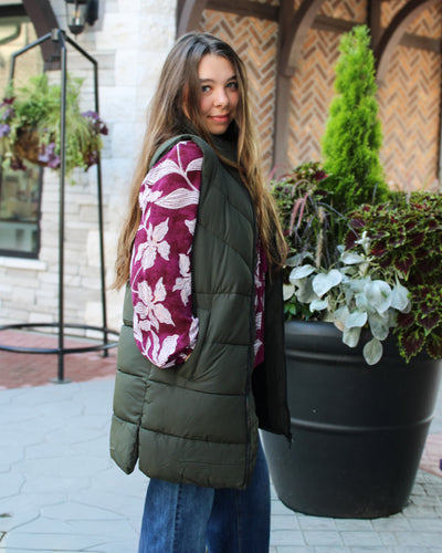 Dalcon Long Puffer Vest