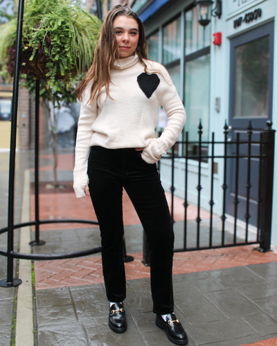 Intarsia Heart Sweater