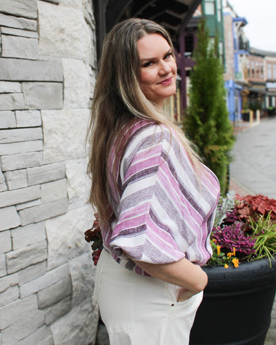Boat Neck Dolman Blouse
