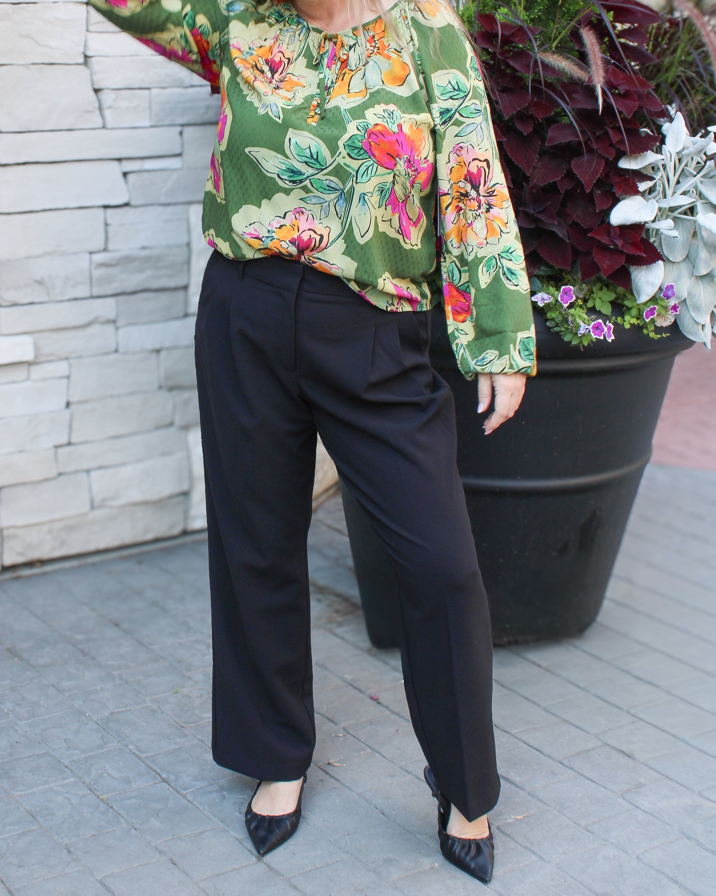 High Rise Trouser with Pleats