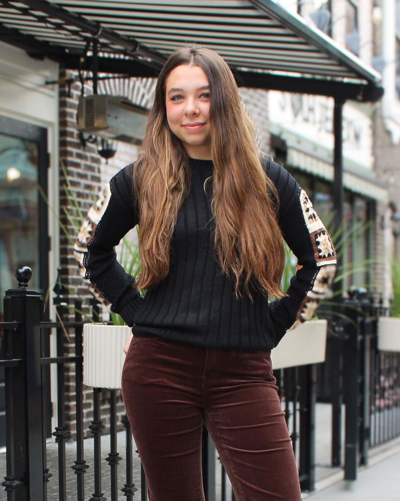 Crochet Sleeve Sweater