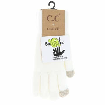 Ribbed Soft Yarn Smart Tip Gloves