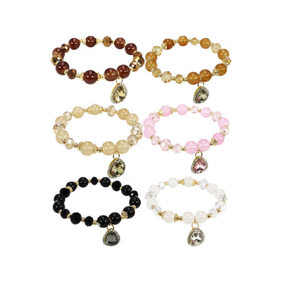 Glass Bead Stretch Bracelets