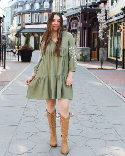 Rua Embroidered Dress