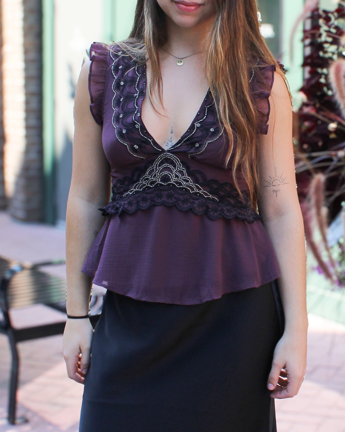 Dream On Beaded Tank