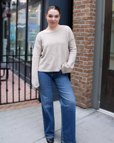 Reversible Tie Knit Sweater