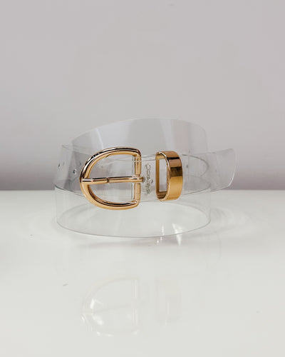Fashion Belt w/ Gold Buckle