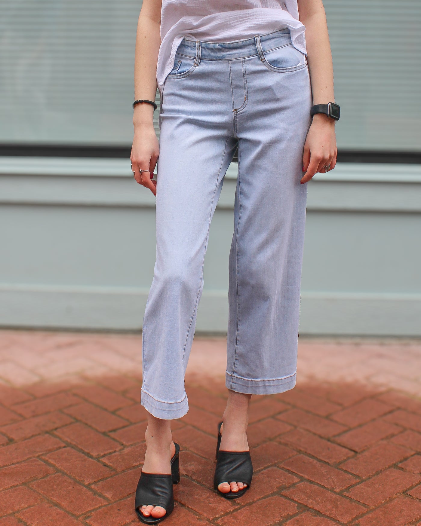 Audrey Cropped Flare Jeans
